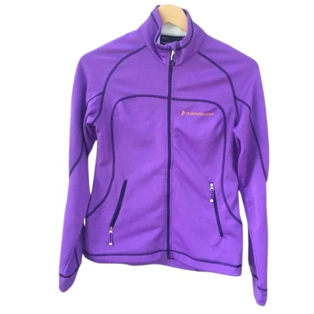 PeakPerformance R&D purple mid-layer zip up - size S